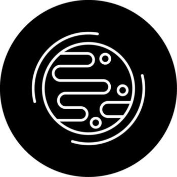 Dwarf Planet World Line Circle Inverted vector