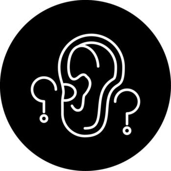 Auditory Reflex Action Line Circle Inverted vector