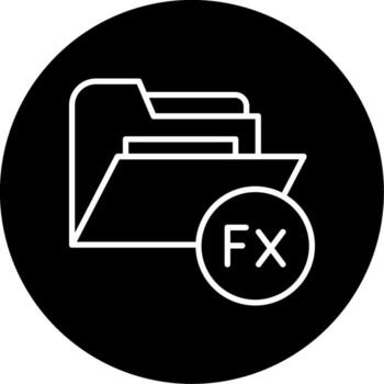 matemáticas fórmula carpeta línea circulo invertido vector