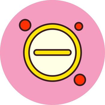 minimizar botón navegación lleno circulo icono vector