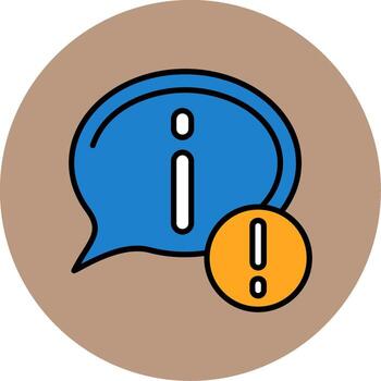 Information Notification Filled Circle Icon vector