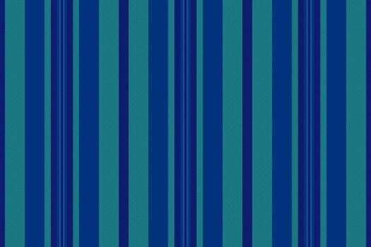 Iew seamless background fabric, customizable vertical pattern. Tile textile texture lines stripe in blue and teal colors. vector