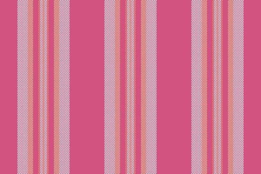 Isolation textile seamless lines, dye fabric pattern. Template background texture vertical stripe in pink and ivory colors. vector