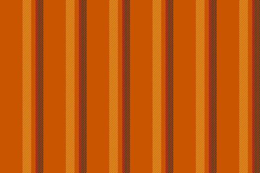 Tribal pattern seamless vertical, random textile background texture. Multicolor fabric stripe lines in orange and amber colors. vector