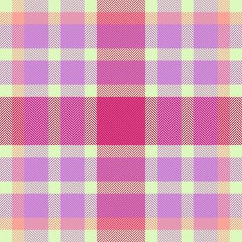 Damask tartan check seamless, uniform background pattern . Hobby texture fabric textile plaid in purple and light colors. vector