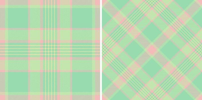 Soft pastel plaid patterns, ideal for spring designs. The gentle colors create a calming, harmonious aesthetic, perfect for backgrounds, textiles, crafts. vector