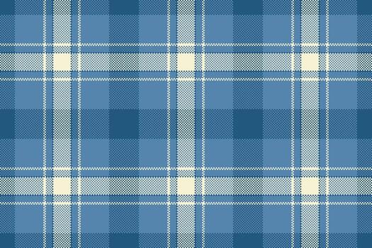 otoño textil fondo, panel tela textura tartán. doblez tartán cheque sin costura modelo en cian y ligero colores. vector