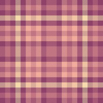 peludo cheque sin costura, suave tartán tela modelo. asimétrico antecedentes textil textura tartán en rojo y rosado colores. vector