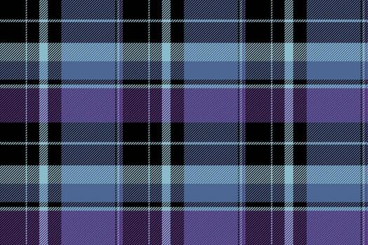 Classic tartan pattern in deep blues, purples, and black. Timeless, versatile design for backgrounds, textiles, and graphic projects. Adds warmth, depth, and texture. vector
