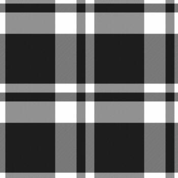 Classic black and white plaid pattern. Perfect for backgrounds, textiles, or graphic design projects. Timeless and versatile for various creative applications. vector
