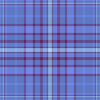 Cloth textile seamless check, graph tartan fabric. Isolation plaid background pattern texture in blue and pink colors. vector