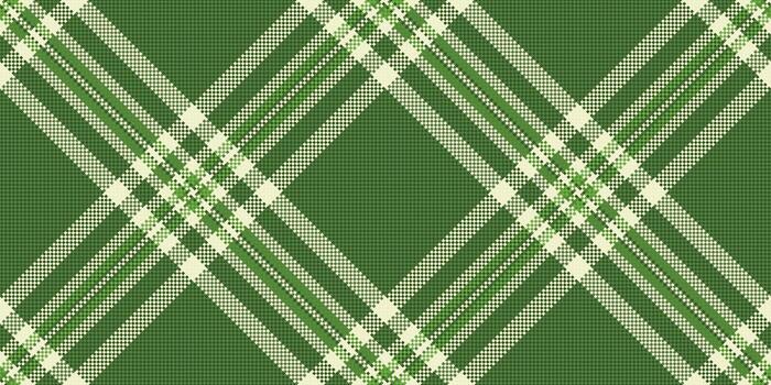 Elegant green and cream plaid pattern. Perfect for textile designs, apparel, wrapping paper, or website backgrounds. The subtle texture adds depth and sophistication. vector