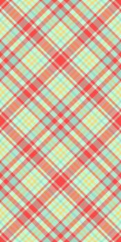 pasado de moda antecedentes modelo tela, sesenta tartán cheque textura. prima sin costura tartán textil en ligero y rojo colores. vector