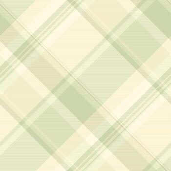 Soft, muted plaid pattern in sage green and cream. Classic, versatile textile design. Ideal for backgrounds, fabrics, and creative projects. Subtle, elegant texture. vector