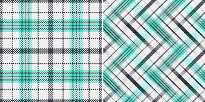 Check fabric tartan of plaid pattern background with a seamless textile texture. Set in space colors. School uniform trends. vector
