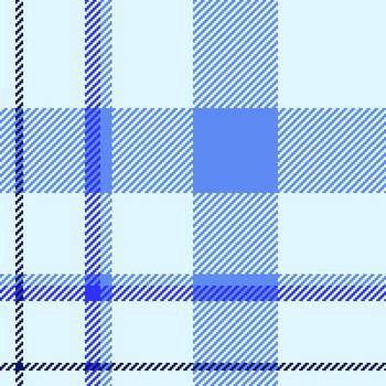 Swatch texture tartan seamless, vibrant fabric background plaid. Smooth textile check pattern in blue and light colors. vector