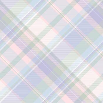 Selection fabric texture , material textile tartan seamless. 70s background pattern check plaid in light and white colors. vector