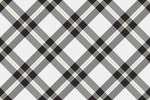 Classic tartan pattern. A traditional textile design with intersecting bands in monochrome and neutral hues. Ideal for backgrounds, designs, and textures. vector