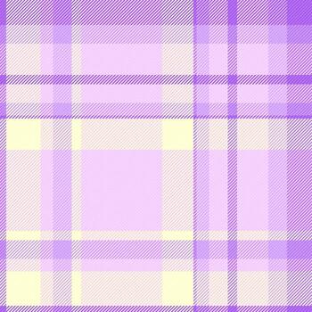 Modern pastel plaid pattern in shades of purple and cream. Ideal for backgrounds, textiles, or creative projects seeking a soft and stylish texture. Versatile design element. vector