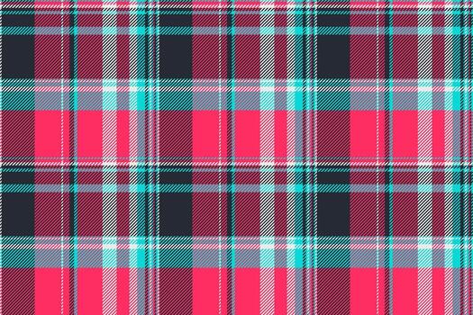 Thanksgiving check background fabric, mixed plaid pattern texture. Simple tartan seamless textile in red and dark colors. vector