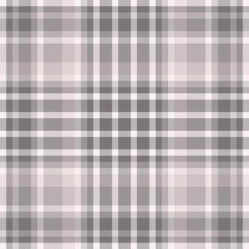 Subtle seamless check, tissue pattern texture plaid. Website tartan textile fabric background in grey and sea shell colors. vector
