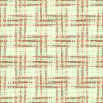 Graphical texture seamless background, minimalist tartan pattern textile. Close up plaid check fabric in light and red colors. vector