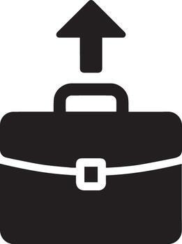 Briefcase. Icon for design. Easily editable vector
