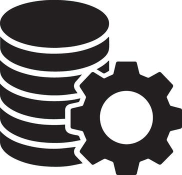 Coins stack Solid icon that can be applied anywhere, simple, pixel perfect and modern style vector