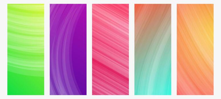 Set of modern gradient backgrounds with lines. Header banner. Bright geometric abstract presentation backdrops. Great illustration vector