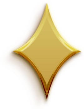 Glossy Gold 3D Diamond Star Icon Shiny Metallic Sparkle Shape Luxury Rounded Golden Yellow Star Glossy Bright Decoration for Fashion Poster Christmas Celebration Festival Background Sticker png