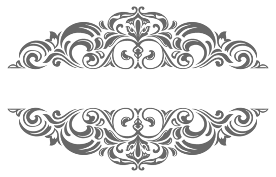 Classic vintage frame, decorative elements for cards. transparent background png