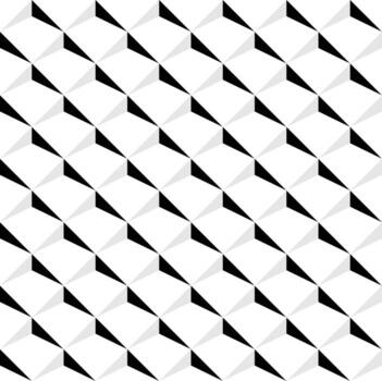Seamless square diamond pattern with shadow effect vector