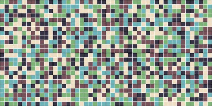 Colorful Abstract Geometric Pattern Composed of Square Tiles. vector