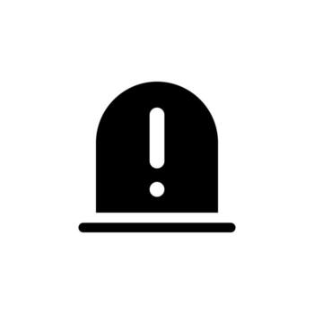 Minimal Solid Warning Triangle Icon for Safety and Risk Alerts vector