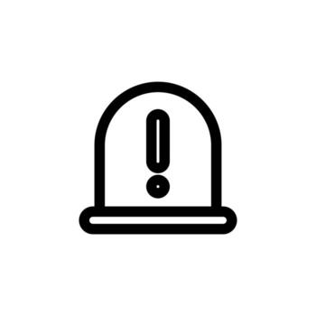 Elegant Line Warning Triangle Icon for Web and Mobile Interface vector