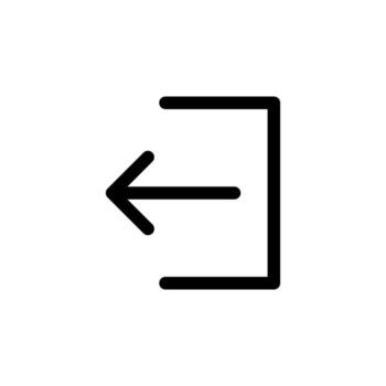 contorno línea cerrar sesión glifo para seguro cuenta y datos controlar vector