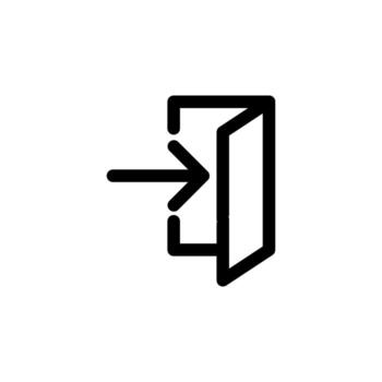 Line Login Icon for Secure Access in Mobile and Web UX vector