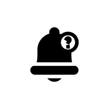 mínimo sólido notificación informacion glifo para moderno aplicación interfaz vector