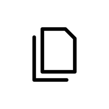 mínimo línea Copiar símbolo para negocio, papeleo, y aplicación interfaz vector