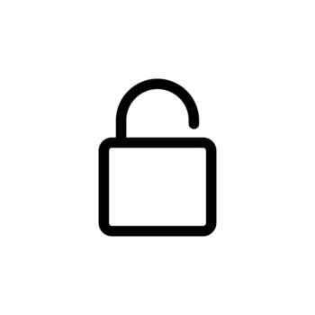 limpiar línea desbloquear seguridad glifos para autenticación controlar vector