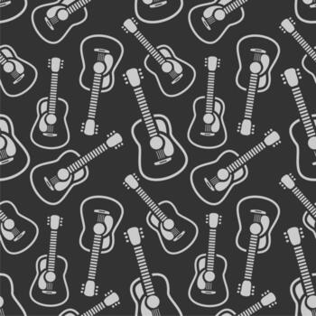 sin costura modelo resumen con acústico guitarras vector