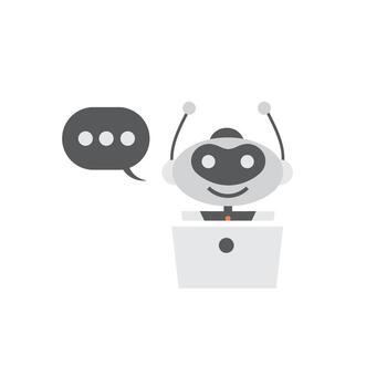 Robot icon. Chat Bot sign for support service concept. Chatbot character flat style. vector