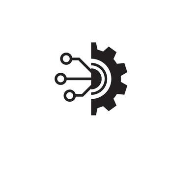 engranaje inteligente ai icono. sencillo ilustración de engranaje inteligente ai icono para web diseño aislado en blanco antecedentes vector