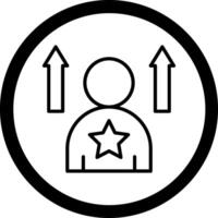 yo mejora geométrico estilo diseño Insignia vector