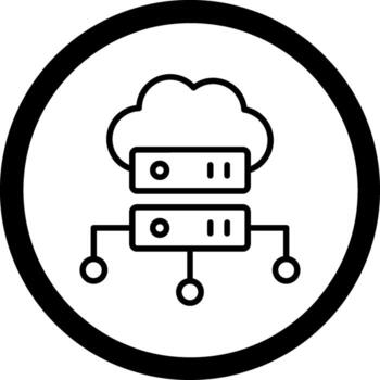 base de datos interfaz contorno línea gráfico vector