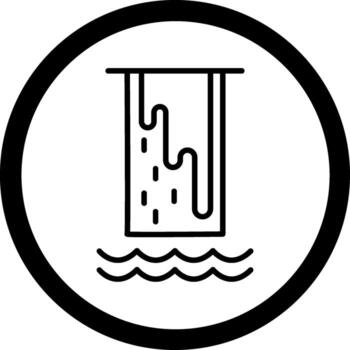 cascada interactivo usuario interfaz diseño vector