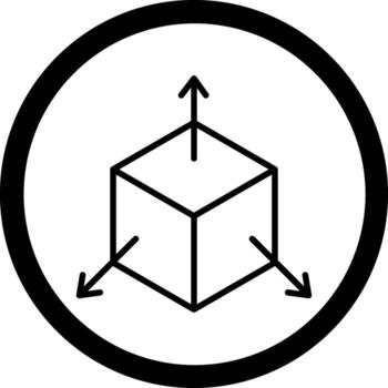 Scale Modification Dark Mode Style Symbol vector