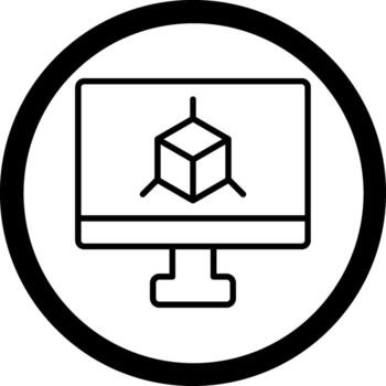 3d software codificado usuario interfaz símbolo vector