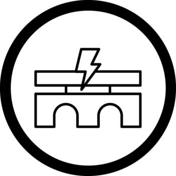 Bridge Outlined Frame Graphic Object vector