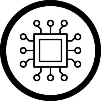 Processor Business Mobile App Graphic vector